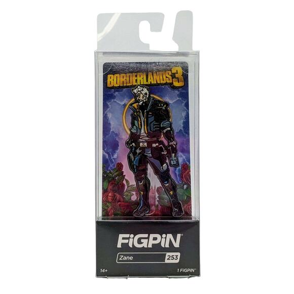 FiGPiN Borderlands 3 Zane Collectible Enamel Pin Brand New in Package 2020 - Picture 1 of 4